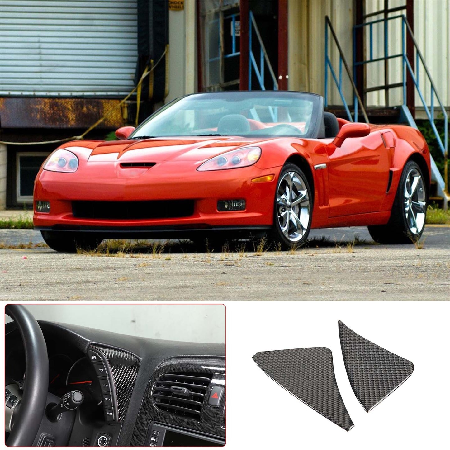 for Tacoma 2016-2020 Carbon Fiber ABS Interior Door Handle Bowl Trim- v