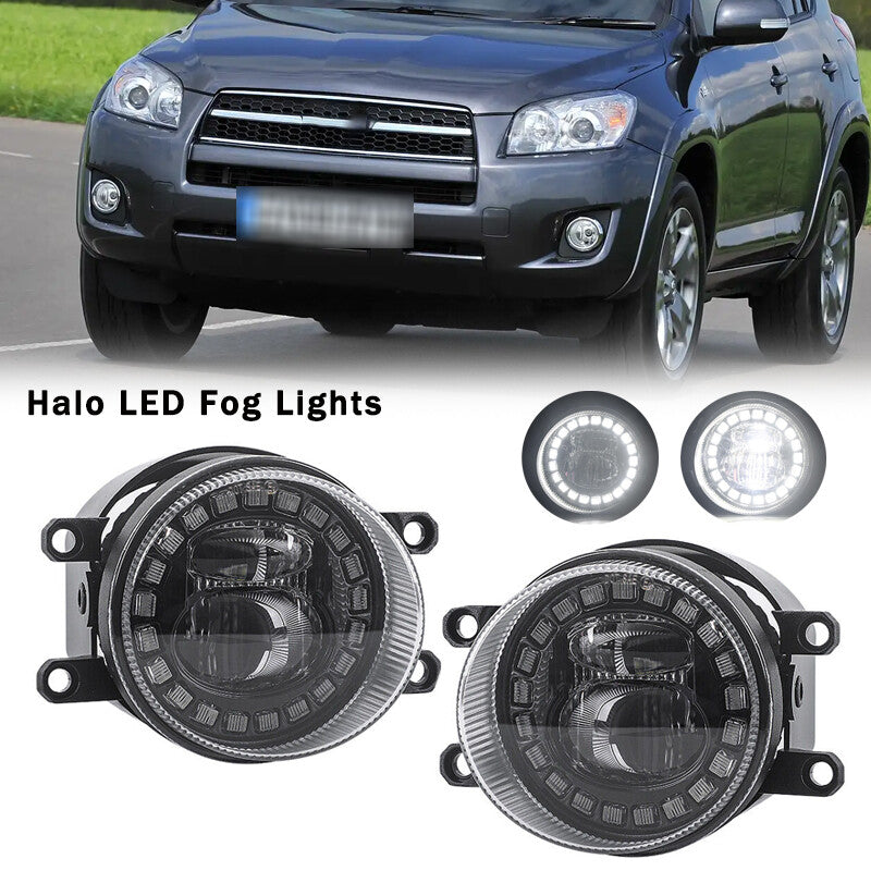Halo LED Fog Lights/Driving Lights for Toyota Tacoma 4Runner Tundra RAV4 2012 - 2021