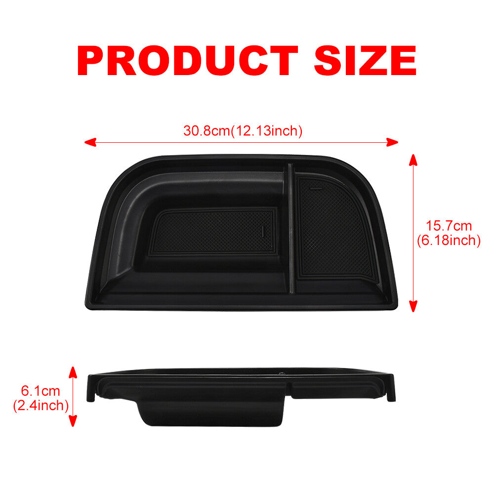Car Dashboard Storage Tray Organizer Box Black for Ford Maverick 2022-2024