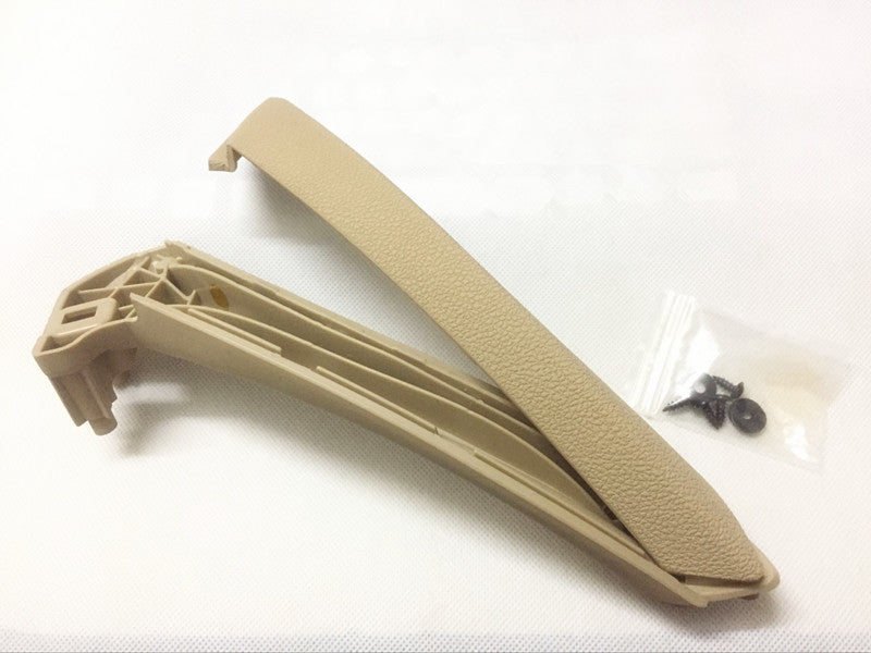 Right side Beige Inner+Outer Door Panel Handle Pull Trim Cover for E90 v