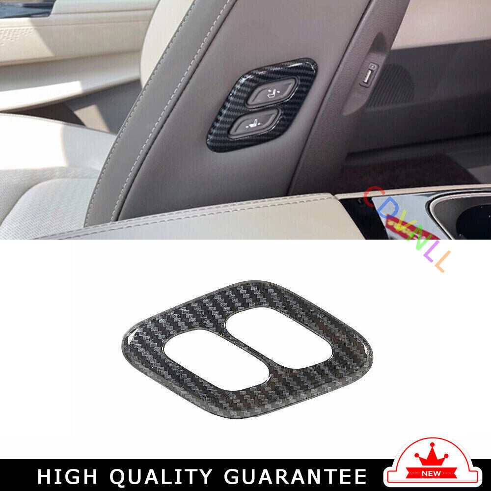 for Seat Adjustment Button Frame Cover Trim for Kia Carnival 2022-2023 Carbon Fiber