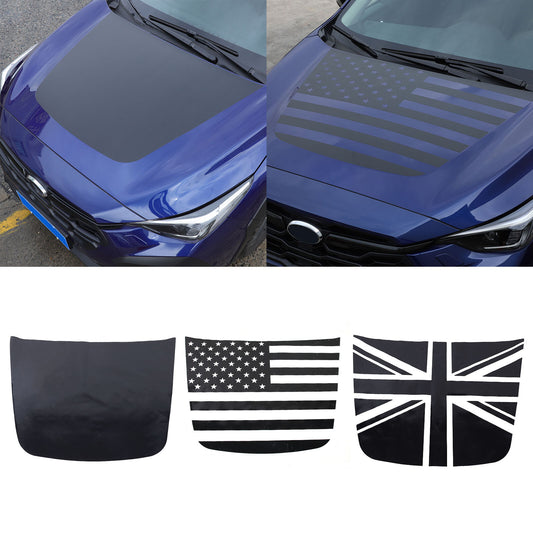 Center Hood Stripe 3-Option Vinyl Graphic Decal for Subaru Crosstrek 2024-25- n