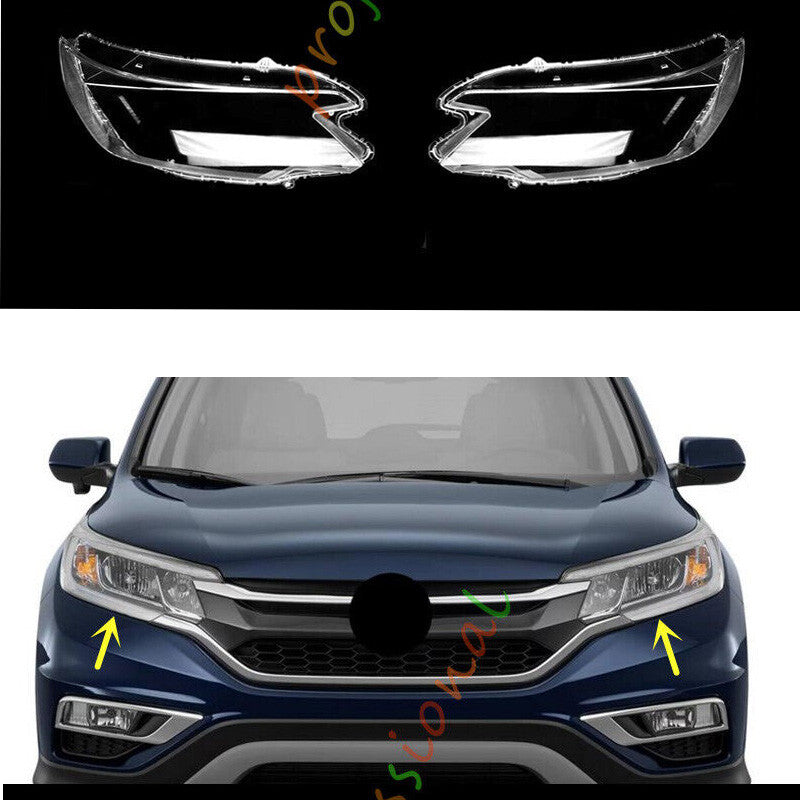 for Honda CR-V 2015-2016 Both Side Headlight Clear Lens Cover Replace + Sealant
