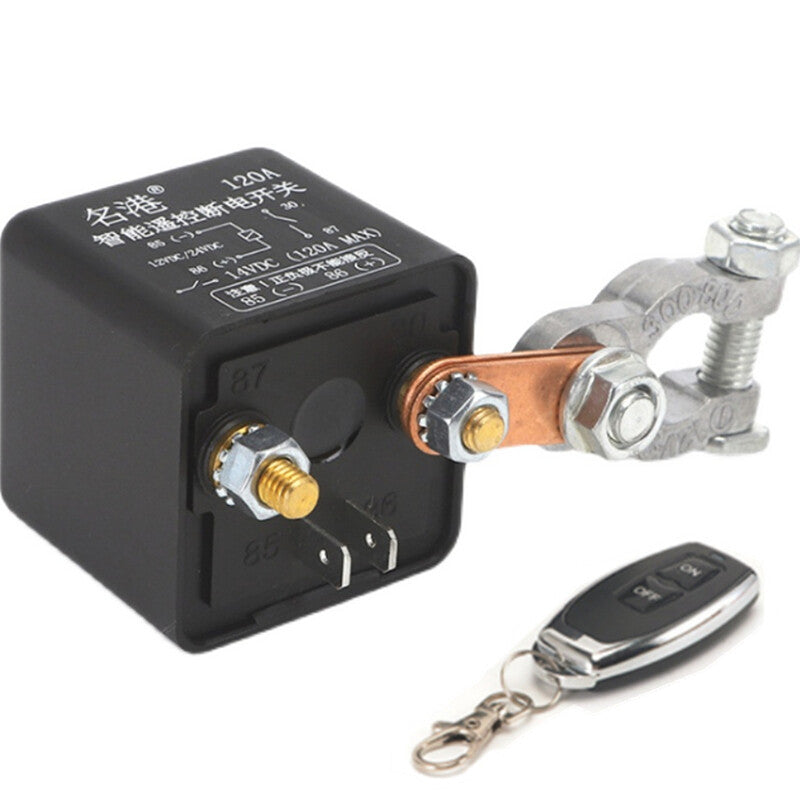 Car Battery Disconnect Switch Power Cut Off Isolator Wireless Remote Control New n