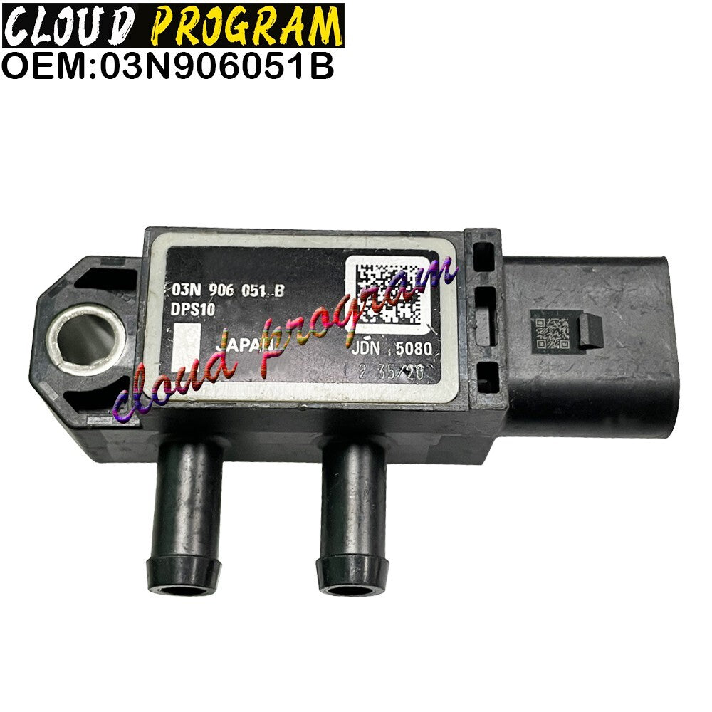03N906051B Exhaust Differential Pressure Sensor for Audi for VW for Skoda for Seat DPF n