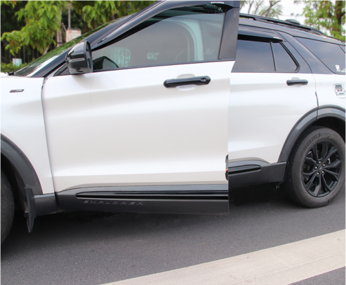 Glossy Black Body Side Door Overlay Guard Cover Trim  for ford  Explorer 2020-2023