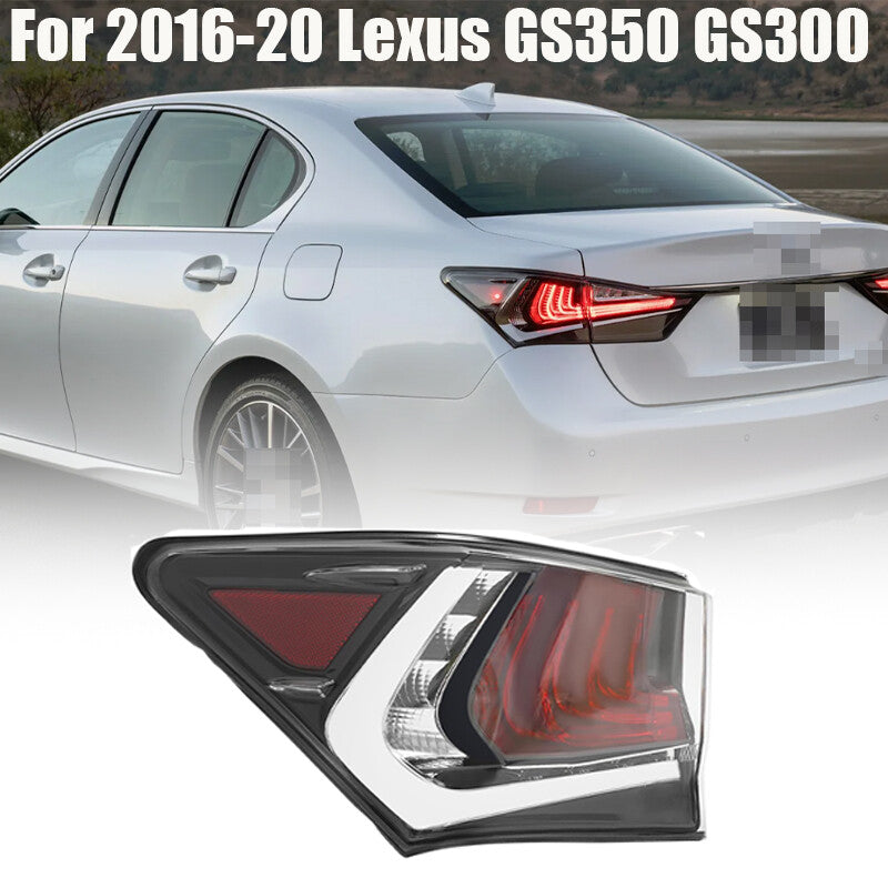Left drive side exterior taillight and rear brake light applicable to 2016-20 for Lexus GS350 GS300