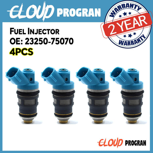 4PC Fuel Injector 23250-75070 For Hilux RZN14 Hiace RZH1 Dyna RZY2 1RZE v