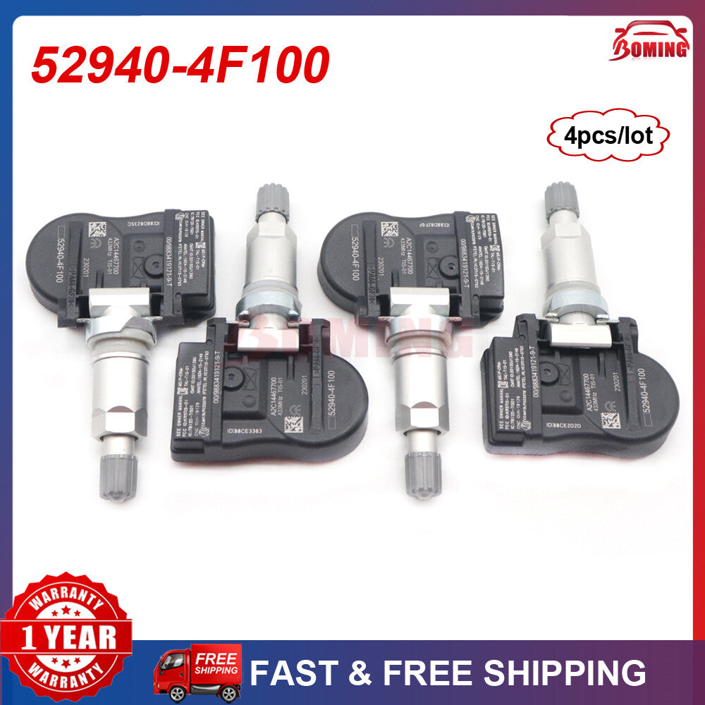 52940-4F100 4X Tire Pressure Sensor (TPMS) for Hyundai Grand Starex 2015-17 Maxcru