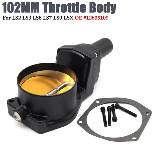 102mm wire-driven electronic throttle bodywork suitable for LS2, LS3, LS6, LS7, LS9 12605109- v