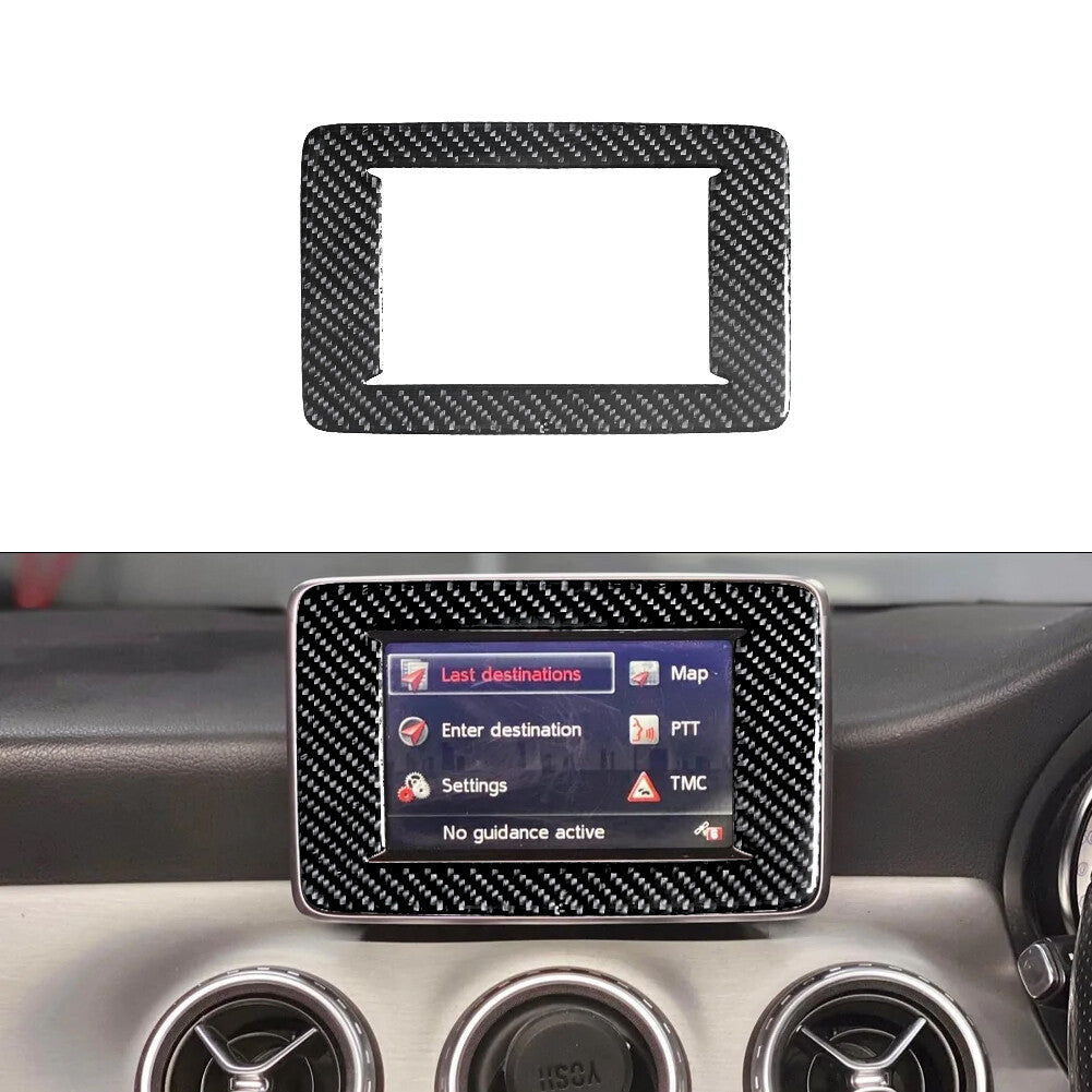 2Pcs Carbon Fiber Gear Shift Side Trim for Land Rover Discovery Sport 2015-2019 v