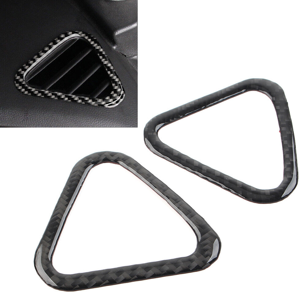 2x Instrument Air Outlet Vent Cover Trim for Chevrolet Equinox 2018-2021 Carbon
