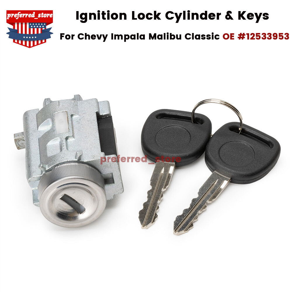 Ignition lock cylinder and key for Monte Carlo LS SS LT 3.4L 3.8L 2000 - 2005 v