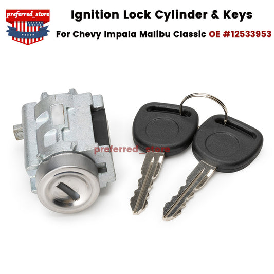 Ignition lock cylinder and key for Monte Carlo LS SS LT 3.4L 3.8L 2000 - 2005 v