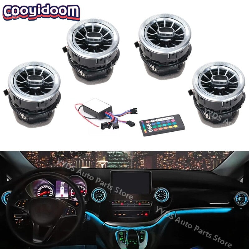 4Pcs Front Dashboard Air Condition Vent for Mercedes-Benz V Class W447 Vito V250