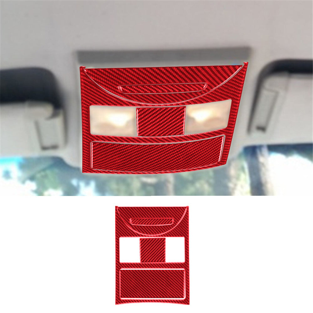 5Pcs Carbon Fiber Car Ceiling Light Trim Cover For Quest 2004-2006 Type B v