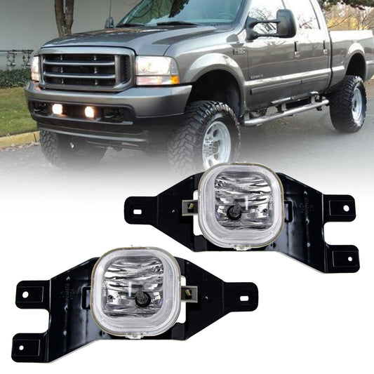 Fog Lights Fit 1999 - 2004 for F250/350/450/550 Super Duty/2001 - 2004 Excursion- v