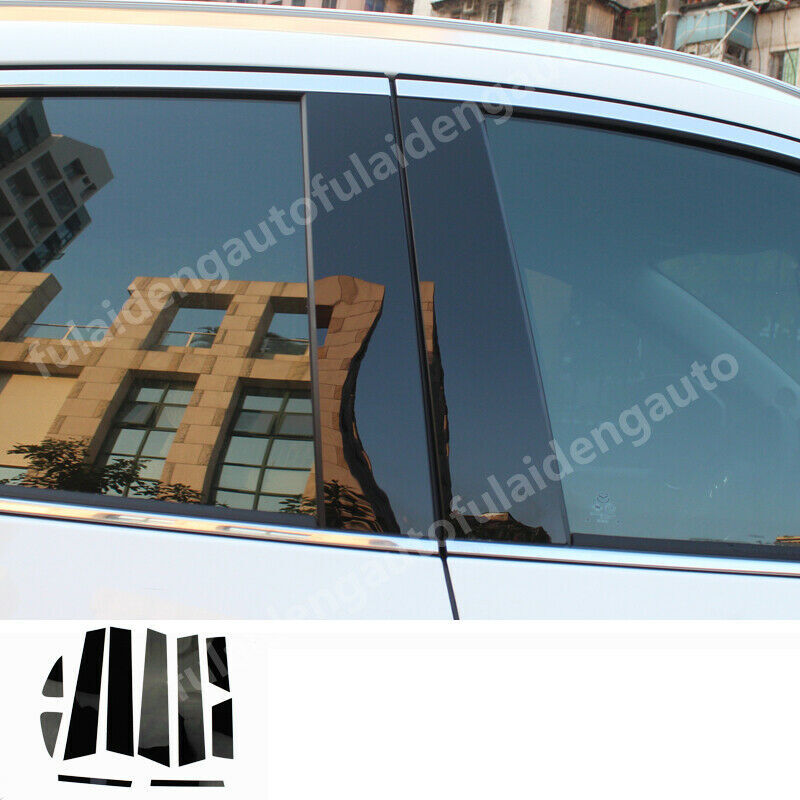 for Mazda 6 M6 Atenza 2014-2018 Black Door B,C Pillar Mirror Plate Molding trims