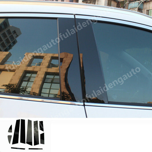 for Mazda 6 M6 Atenza 2014-2018 Black Door B,C Pillar Mirror Plate Molding trims