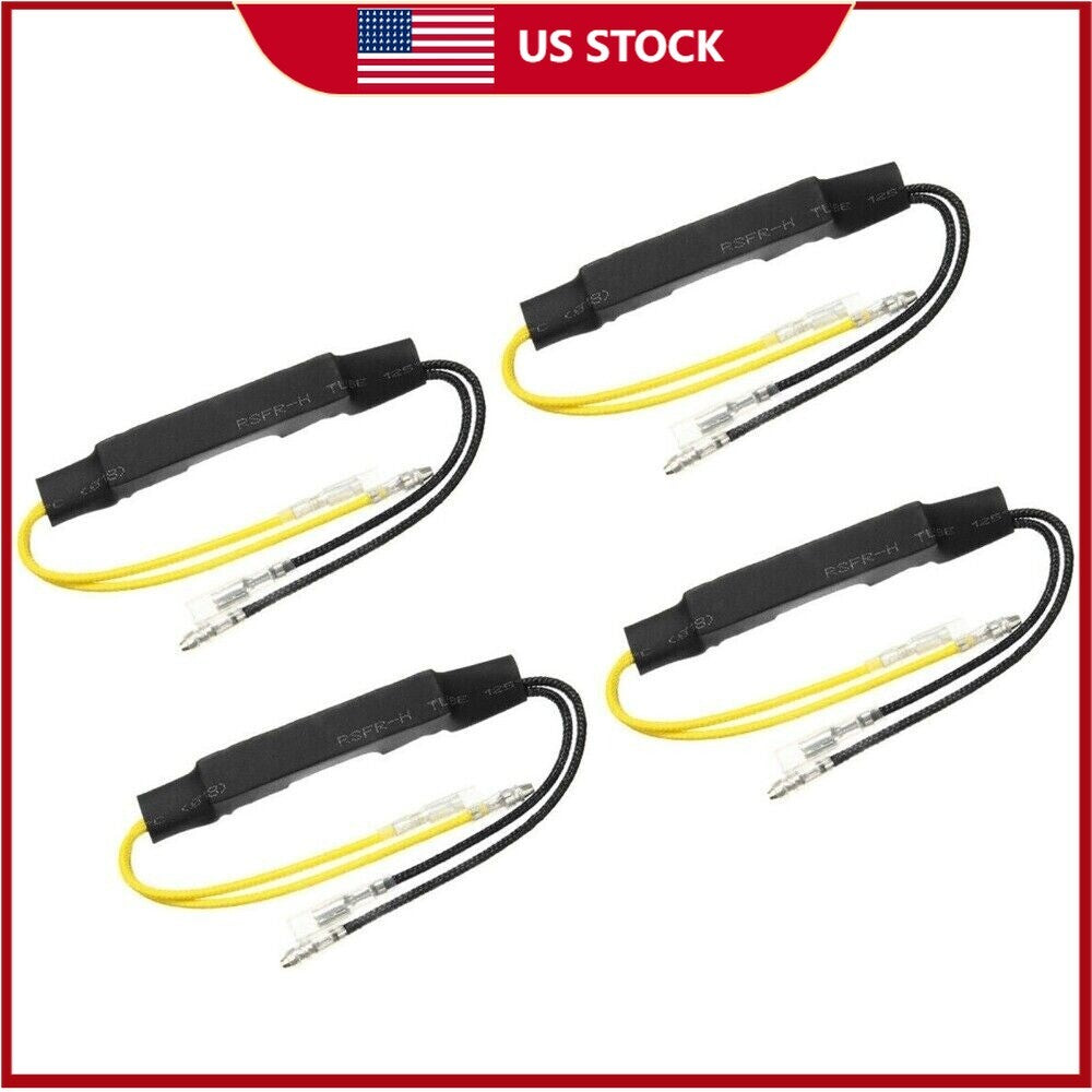 4x Motorcycle Turn Signal Indicator LED Load Resistor Flash Blinker Fix Error. n