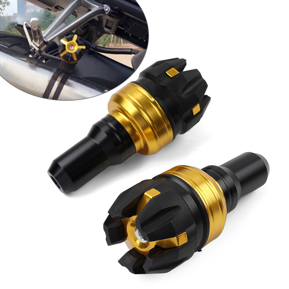 Gold Universal Motorcycle Exhaust Frame Slider Bolt Anti Crash Falling Protector