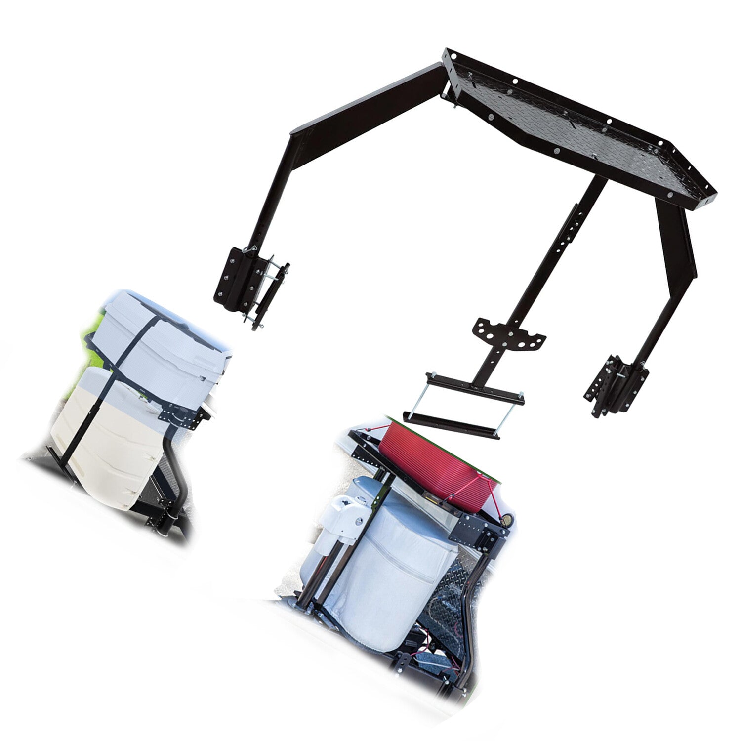 Trailer Tray Compatible with Outdoor Storage for Frame Cargo Carrier Generator