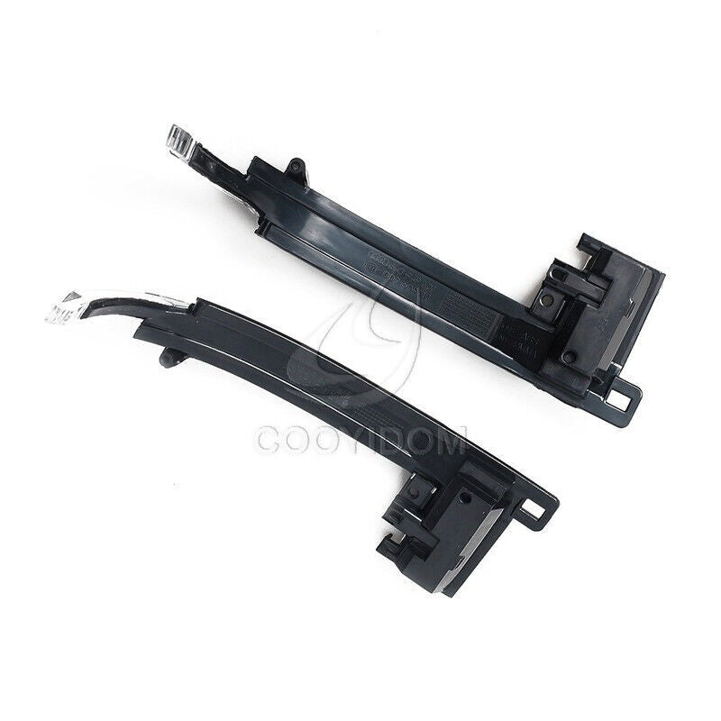A pair of turn signal indicators for Audi A3, A4, S4, B8, A5, and S5 rearview mirrors.