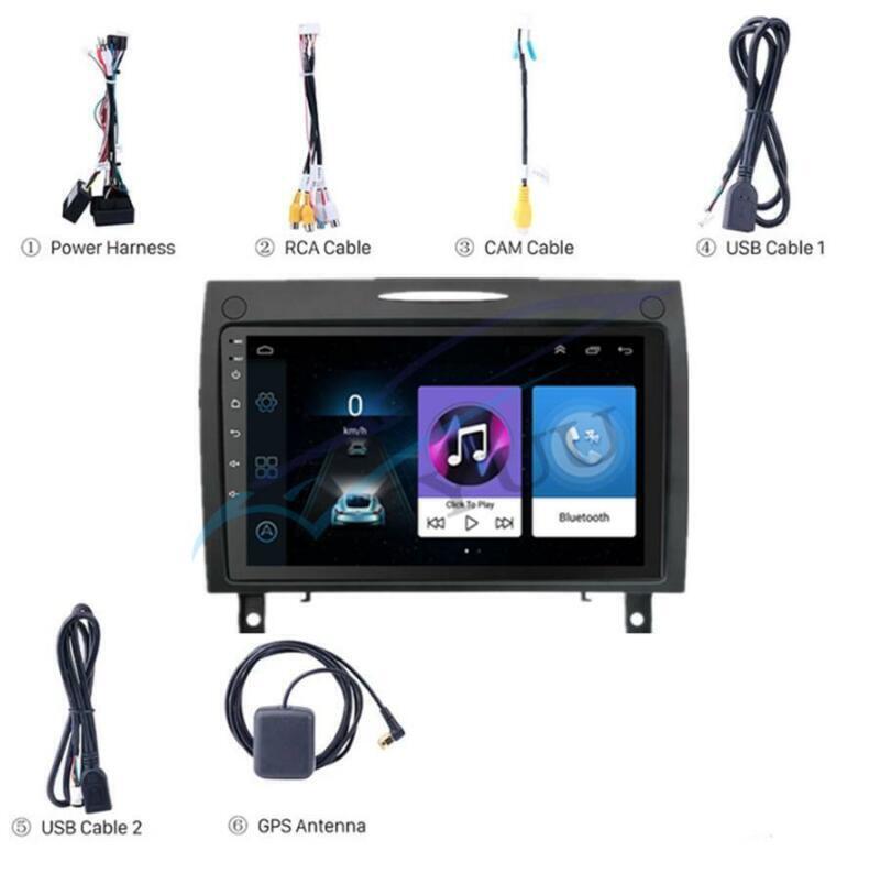 GPS Radio Navigation Fit For 04-10 for Mercedes-Benz SLK R171 9 Android 10.1 Stereo