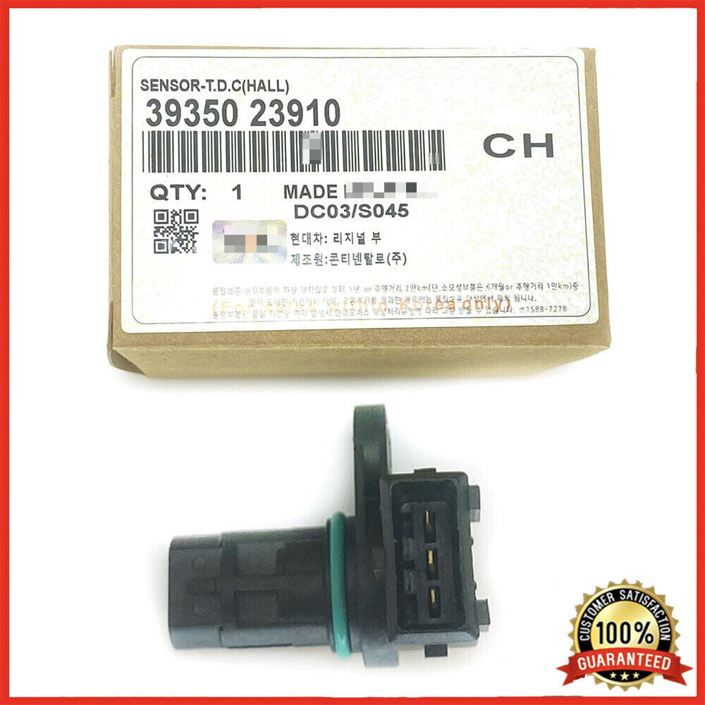 Engine camshaft position sensor suitable for Hyundai and for Kia 1.8L and 2.0L engines (2004-2015). 39350-23910