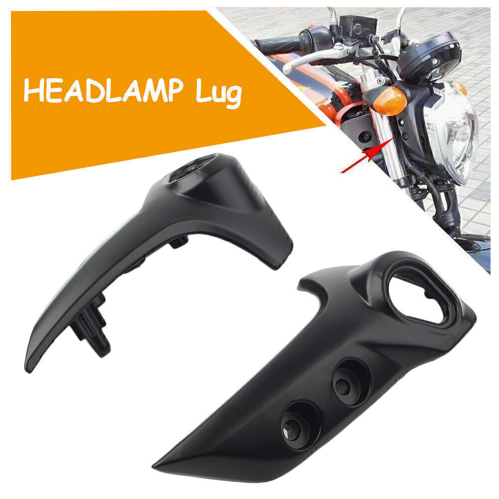 Black Headlight Upper Side Bracket Fit for YAMAHA FZ6N 2004-2010 Aluminium