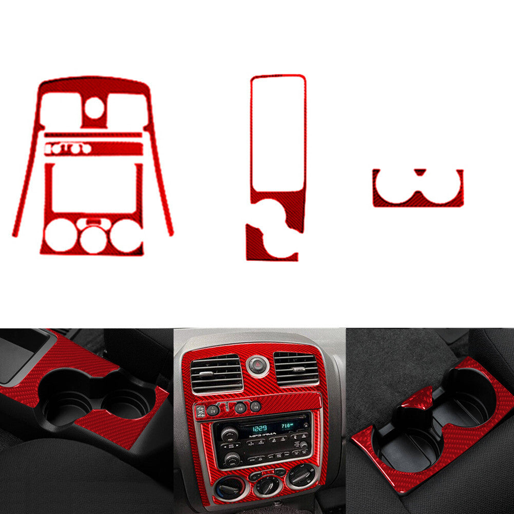 27X Red Carbon Fiber 4Door Dash Cover Trim Kit For Colorado 2004-12/ for Canyon 05-12