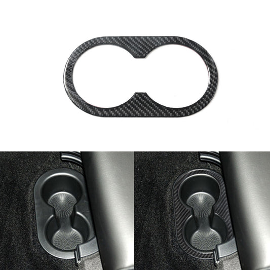 Carbon Fiber Rear Center Cup Holder Cover Trim for Dodge for Ram 1500 2009-2012