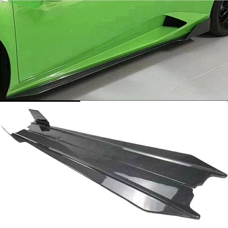 Carbon fiber side skirt trim for Lamborghini for Huracan LP580 LP610