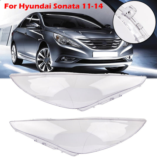 2-piece headlight lens cover transparent lens cover suitable for Hyundai Sonata 2011-2014