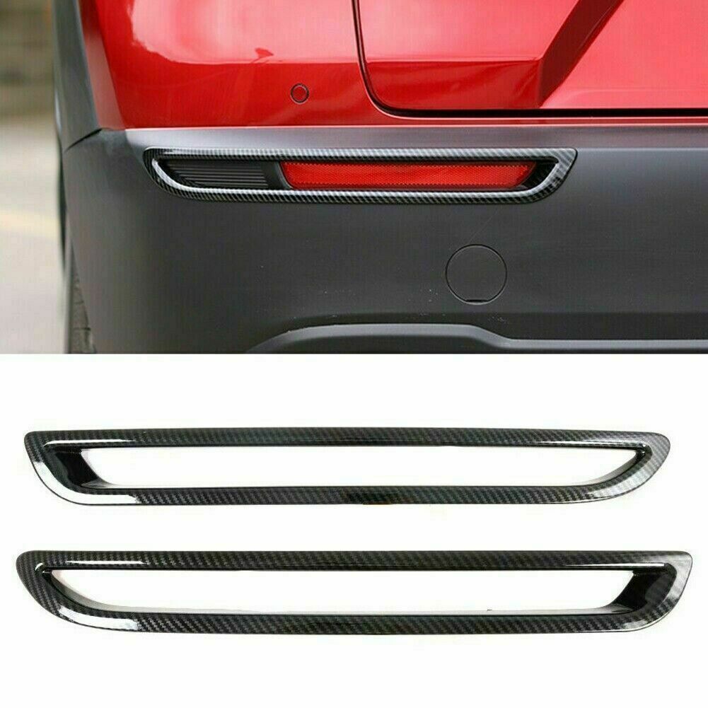 for Mazda CX-30 2020-2022 Carbon Fiber ABS Rear bumper Fog Light Lamp Cover Trim