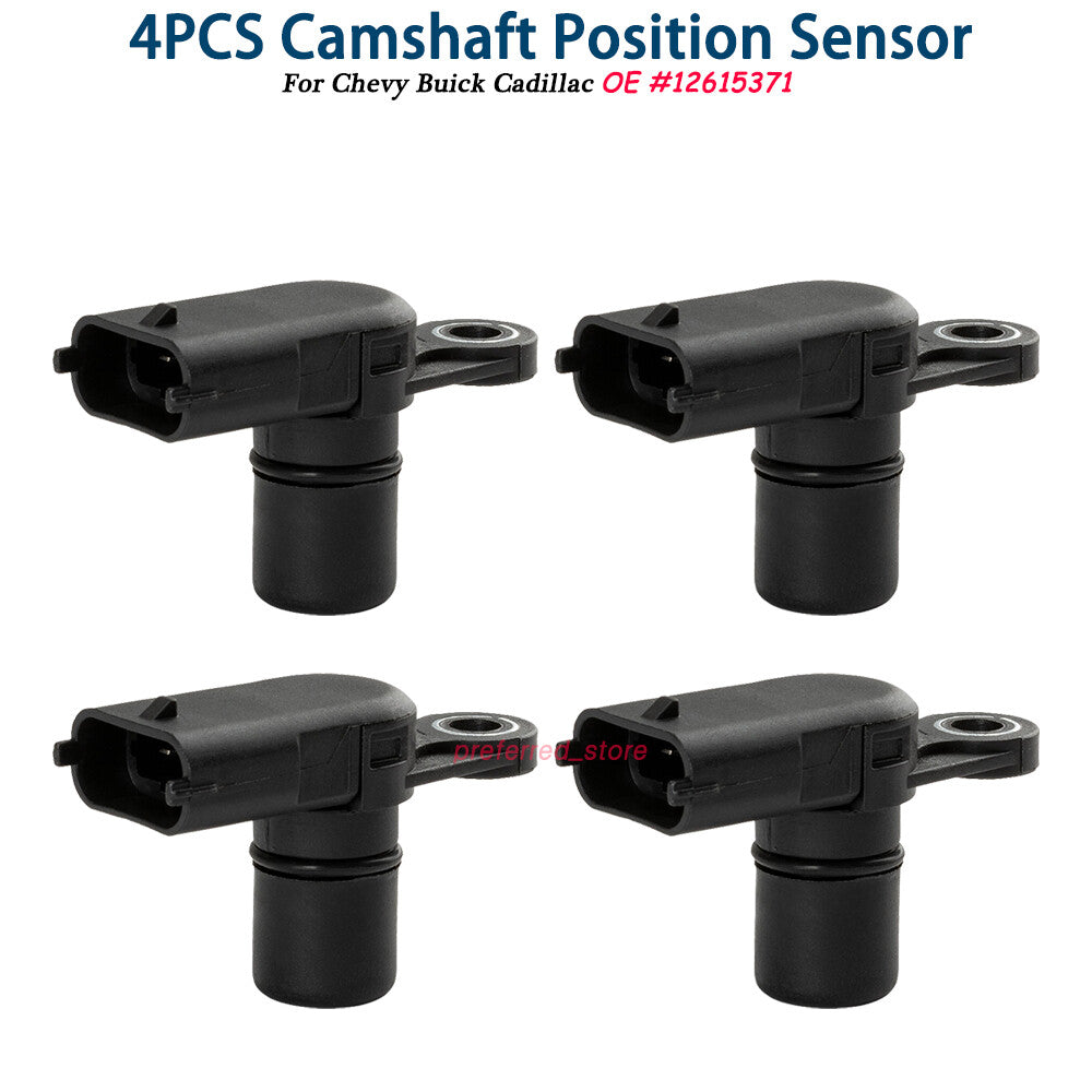 Four engine camshaft position sensors for , for Buick , for Cadillac , and for GMC 2010-20 12615371- v