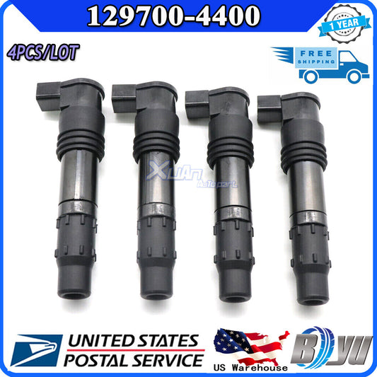 Kit 4 Ignition Coils for Suzuki GSXR 600 750 1000 1300 Can-am 4X4 650 129700-4400 v