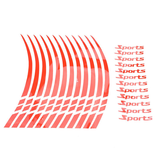 Durable reflective wheel decal tape stickers for 18-21 inch wheels