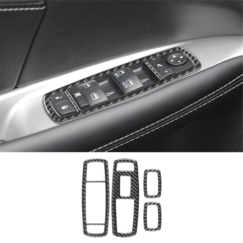 Red Carbon Fiber Gear Shift Frame Cover For X5 E70 X6 E71 2011-2013 Type B v