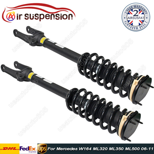 Pair Front Coil Spring Shock Struts for Mercedes W164 ML320 ML350 ML500 2006-11