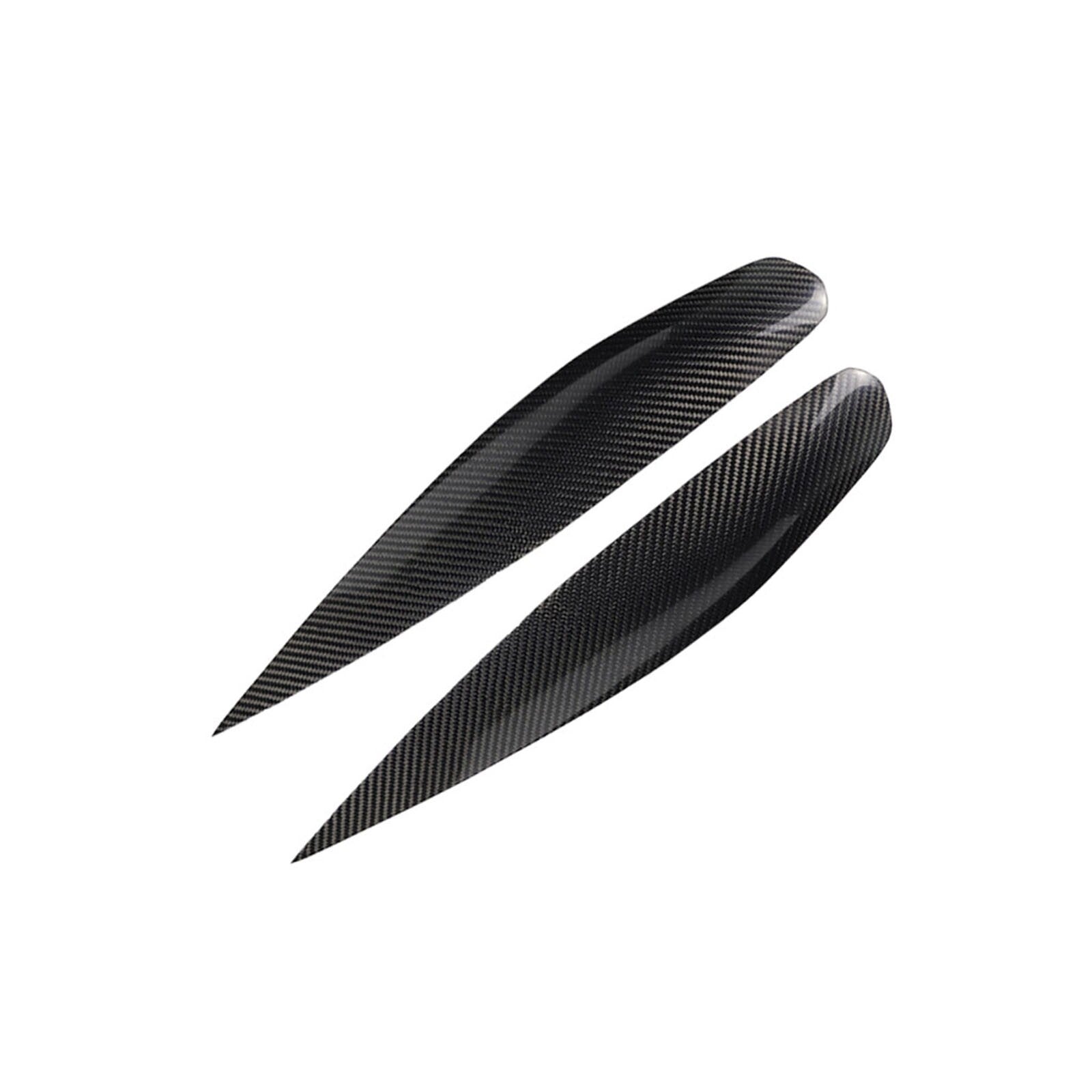 Carbon Fiber Headlight Eyebrow Eyelid Cover for Mitsubishi Lancer Ralliart 2004