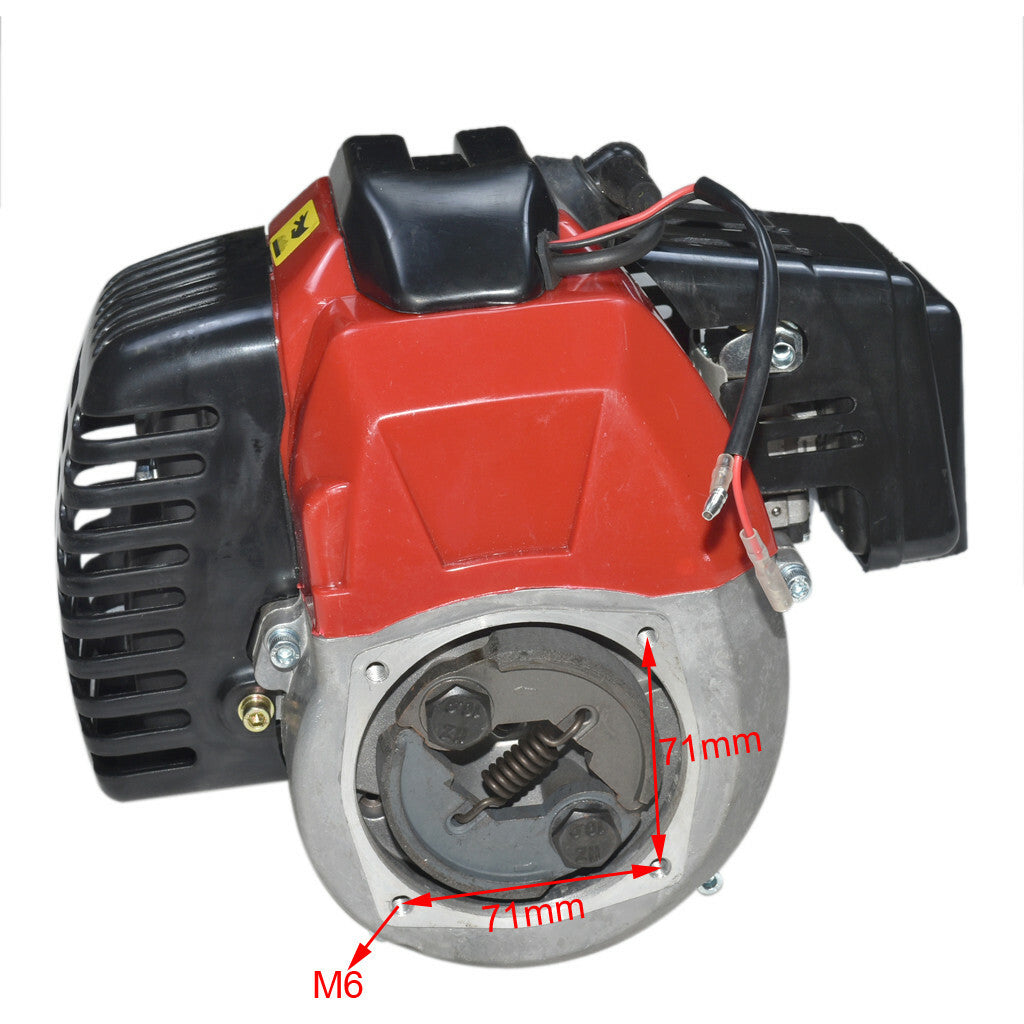 2 Stroke Pull Start Engine Gear Box for Petrol Scooter 49cc Pocket Bike Motor