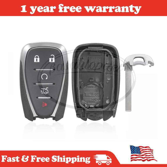 5-Button Key Fob Shell Case Cover for Chevy Malibu 2017 2016 2018 2019 2020-2021