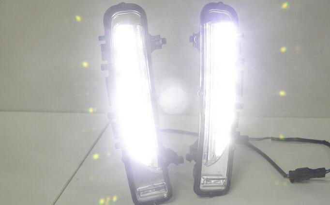 Fit  for ford  Edge 11-2014 Daytime Running Lights LED DRL Fog Lamp Bumper 2PCS Q