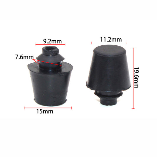 2 pcs Car Door Bump Stop Rubber Buffer Clips for Mitsubishi