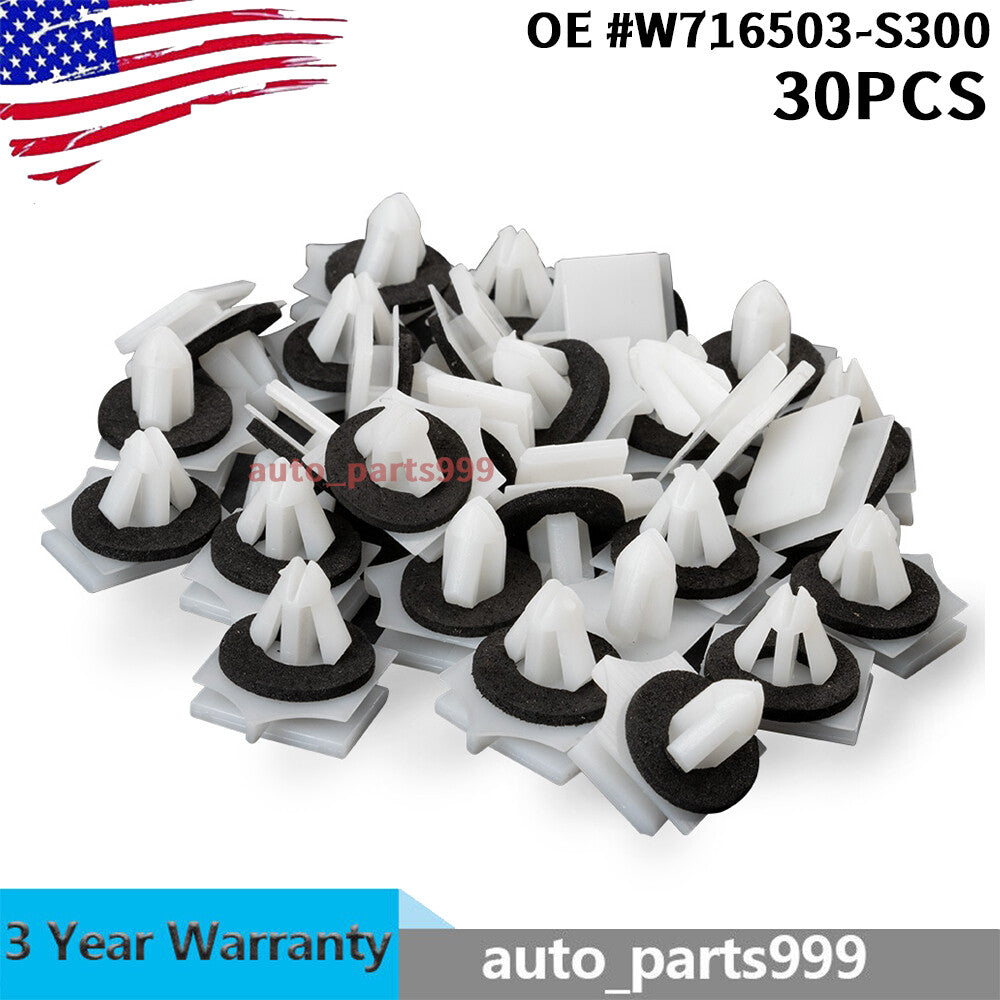 30 External Rocker Panel Molding Retainers with Sealers for Fusion MKZ 2013- n