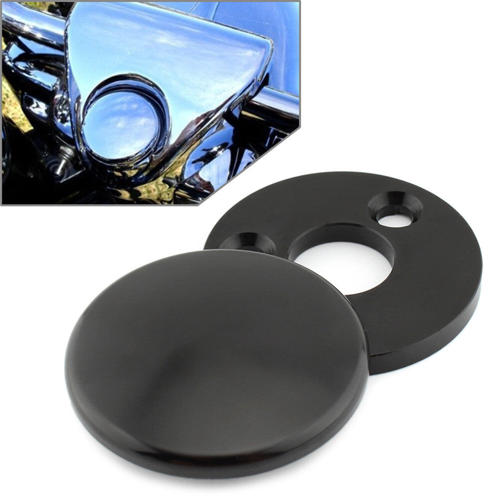 for Harley Road King FLHR CVO Classic 1994-up Black Motorcycle Fork Lock Cover Q