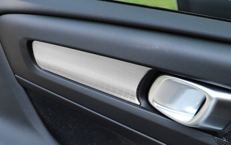 for Volvo XC40 2019-2022 Silver Titanium Rear Inner Door Bowl Cup Cover Trim 2x