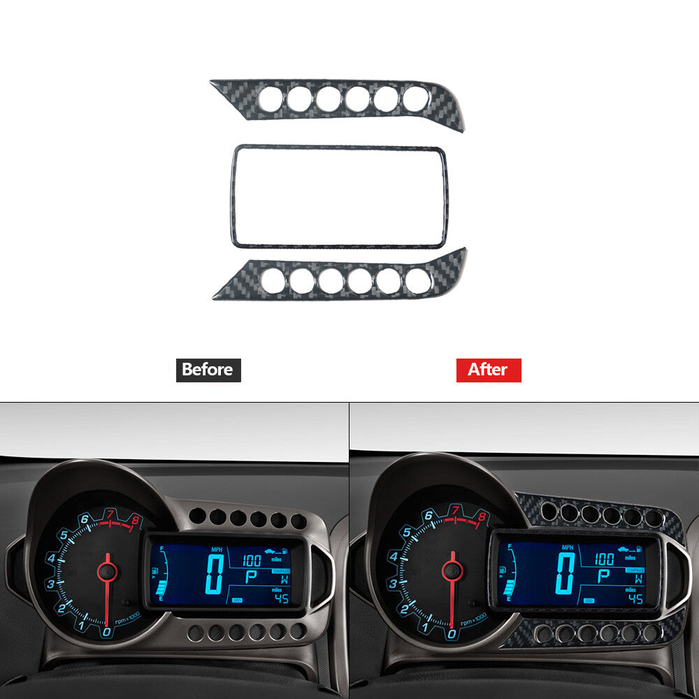 for Mazda MX-5 Miata 2009-2015 Carbon Fiber Emergency Light Button Panel Trim v