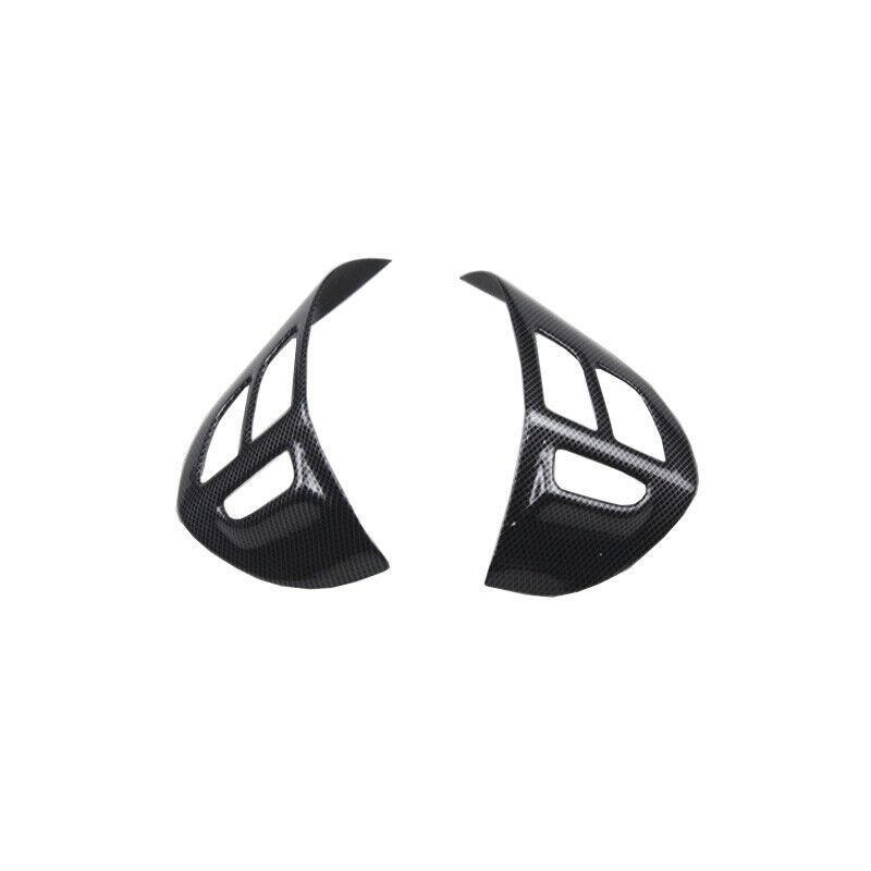 Car for Mitsubishi Lancer Evo 2008-2017 Carbon Fiber Steering Wheel Switch Cover
